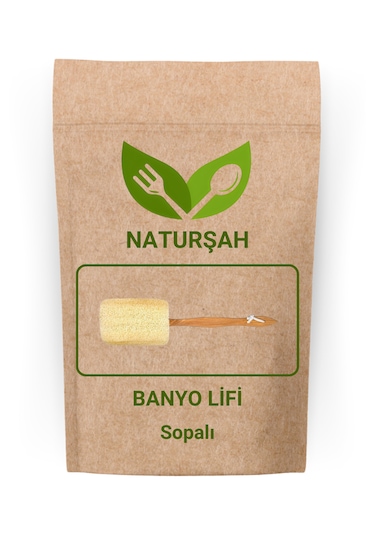 Naturşah Doğal Kabak Banyo Lifi Sopalı
