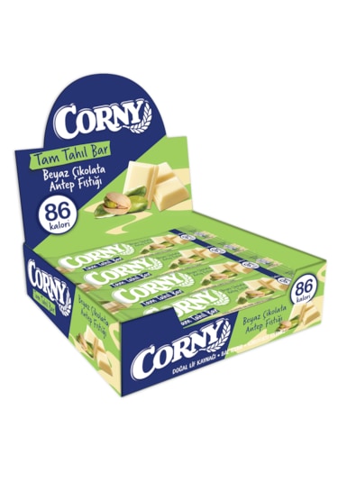 Corny Tam Tahıl Bar Beyaz Çikolata Antep Fıstığı 20 Gr X12li
