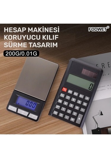 Fastbuy Wangxi Siyah Kapaklı Fodwat 200g Hassas Dijital Mutfak Terazisi Pil İle Çalışır Siyah