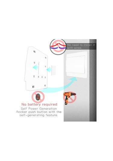 Padalink 110-230v 433mhz Kablosuz Anahtar Ve Alıcı Seti - Kendinden Enerji Üreten Uzaktan Kontrol, Rahatlıkla Aydınlatma Ve Cihazları Yönetin Beyaz