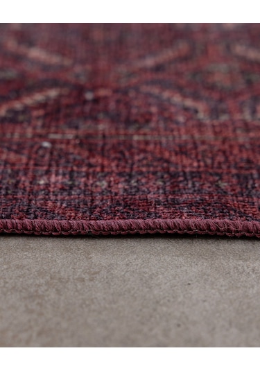 Louna Halı - Bordo - 80x300 Cm 8684427335055 Çok Renkli