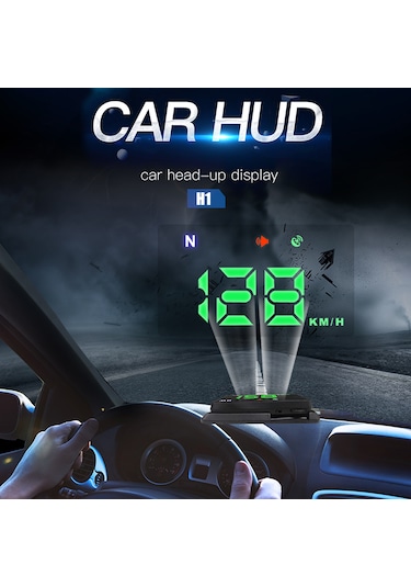 Youmex 3.5 İnç Renkli Led Gps Araç Başlık Gösterici, Hız/yön Bilgisi, Otomatik Açma/kapama, Tüm Araçlar İçin, Usb Plug & Play