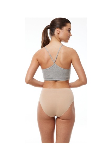 Malabadi Kadın Ten 6 Lı Paket Modal Yüksek Bel Slip Külot 1955 Ten