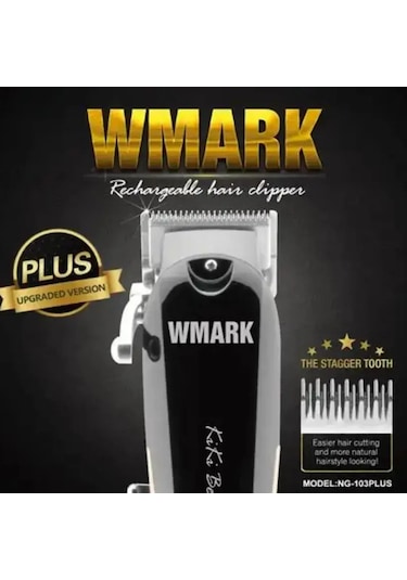 Wmark NG-103PLUS Şarjlı Saç Kesme Makinesi
