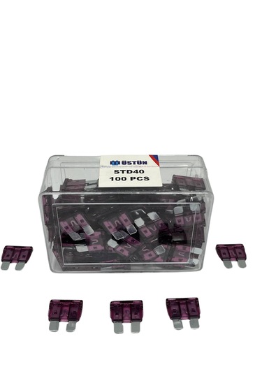 Standart Bıçak Sigorta 40 Amper 100 Adet Standart Boy Oto Sigorta