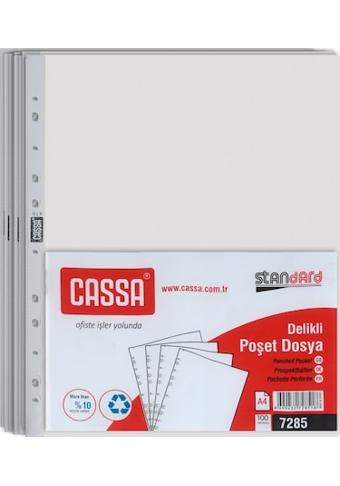 Cassa Extra Delikli Poşet Dosya 50 Micron