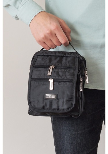 Çok Gözlü El Ve Omuz Askılı Siyah Çanta 2249 Siyah