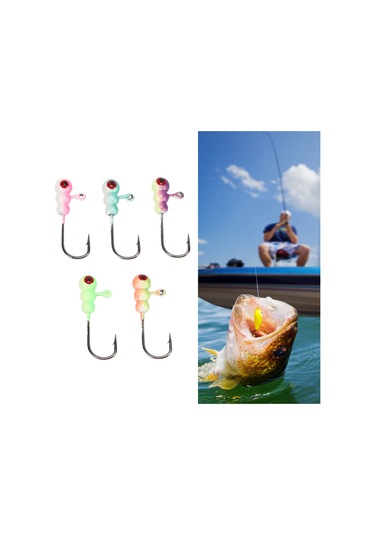 Xindoker 50 Adet Yüksek Karbon Çelik Ultra Keskin Jig Kafa İğne Seti - Taşınabilir Depolama Kutularıyla Tatil Ve Deniz Balıkçılığı İçin