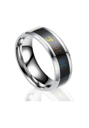 Fastbuy Personalize Edilebilir Termometre Bilezik - İkili Bilezik, 11 No'lu Beyaz Çok Renkli Çok Renkli