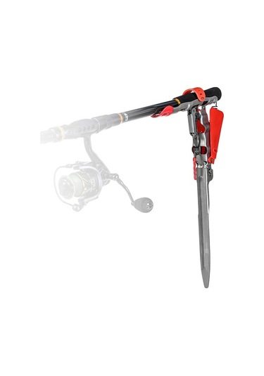 Artfulabode Zemin Yay Tutucu Tutma Standı Otomatik Montaj Katlanabilir Çubuğu Çubuğu Çift Braketi Balık Balık Us