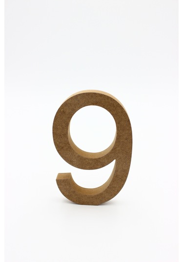 Na Neşeli Ahşap 10 Cm 18mm Dik Durabilen 9 Rakamı.ahşap Sayı Söz Nişan Doğum Günü Tabela Duvar Yazısı Duvar Süsü Model 10cm18mm9rakamı