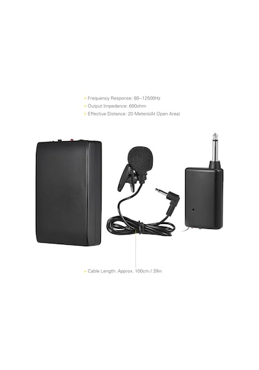 Xindoker Kablosuz Fm Mikrofon Sistemi - 20m Menzilli, Yüksek Ses Kalitesi İle Konferans Ve Dersler İçin