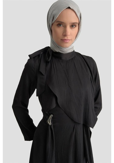 Armine Elbise 25kd1912 Siyah Siyah