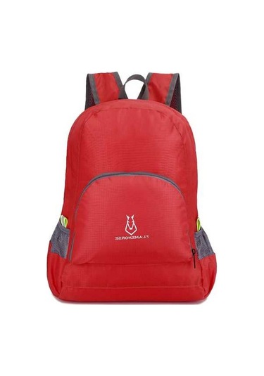 Flybuy Yürüyüşü Suya Sırt Seyahat Mekan Kırmızı Katlanabilir Kamp Kadınlar İçin Hafif Günlük Erkekler Dış Dayanıklı Dağ Çantası Çantası Çanta Qr Kırmızı