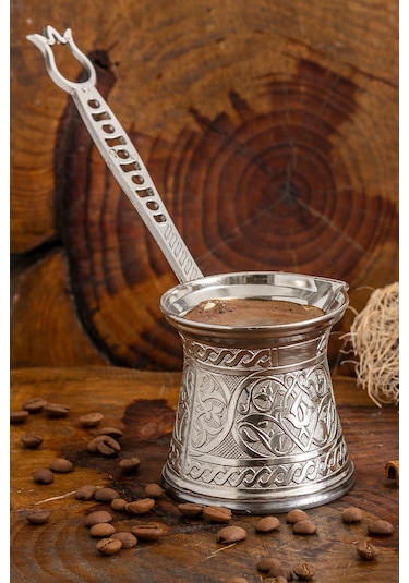 Polochef Zamak 2 Kahve Cezvesi Gümüş Renk 100 Ml. 2 Kişilik