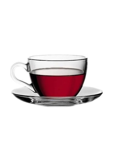 Paşabahçe 97948 Basic Cam Çay Fincanı - Çay Fincanı Seti 12 Parça