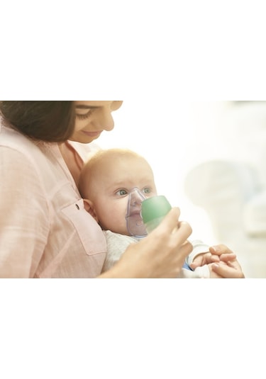 Omron DuoBaby Burun Aspiratörlü Alt ve Üst Solunum Yoluna  Uygun Nebulizatör
