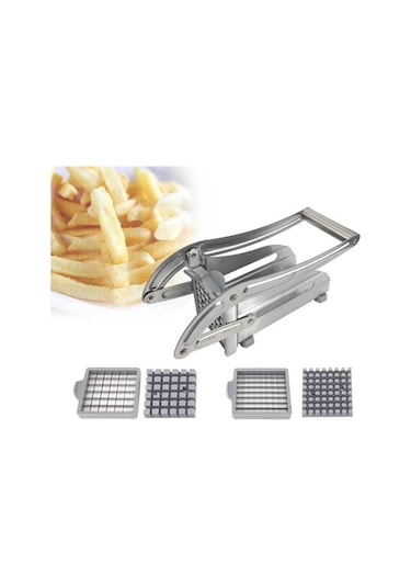 Sones Paslanmaz Çelik Manuel Patates Kızartması Dilimleyici Patates Cipsi Makinesi Cips Kesici Doğrayıcı Makinesi Diğer