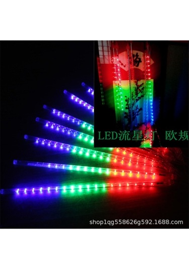 Pazly Yama Tüpü Toptan Şeridi Renkli Renkli Meteor Meteor Lamba Lamba Lamba Lamba Konisi Fişli Duşu Dış Dekoratif Buz Aydınlatma Akış Qt