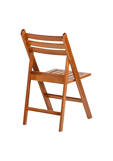 Motoryagmarket Albatros Katlanır Ahşap Bahçe Balkon Sandalyesi Ceviz