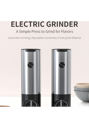 Didadodo Model B2 Basmalı Düğme Kuru Pil Karabiber Öğütücü, Elektrikli