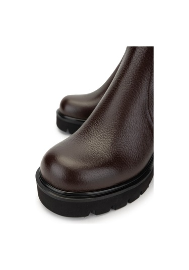 Tamer Tanca Kadın Hakiki Deri Kahverengi Casual Bot 33 52000 Bn Bot Sk24-25 Kahve Fltr Kahve