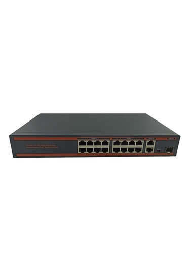 Nova ND1 PD1621LG Uyumlu 16 Port Poe 10/100 Mbps + 2 Port Switch