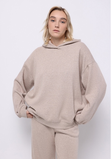 Colin's Colins Oversize Fit Kapüşonlu Düz Kadın Bej Sweatshirt Cl1076447 Q1.v2 Bme Bej Colin's Colins Oversize Fit Kapüşonlu Düz Kadın Bej Sweatshirt Cl1076447 Q1.v2 Bme Bej