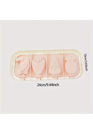 Willowhaven Pembe Dıy Dondurma Kalıbı Meyve Hayvan Şekilleri Elektriksiz Kolay Temizlenir