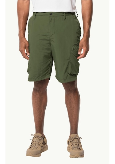 Jack Wolfskin Kalahari Cargo Erkek Şort-26408 - Yeşil