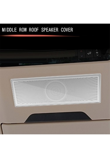 Toyota Paslanmaz Çelik Orta Sıra Tavan Hoparlör Kapağı Gümüş