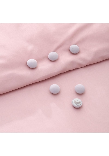 Gri 4 Adet Mantar Yorgan Tutucu Kaymaz Battaniye Klipsi Levha Tutucu Çarşaf Bağlantı Elemanları