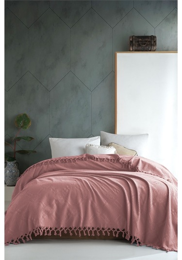 Dalila Çift Kişilik Jakarlı Pike - Pudra