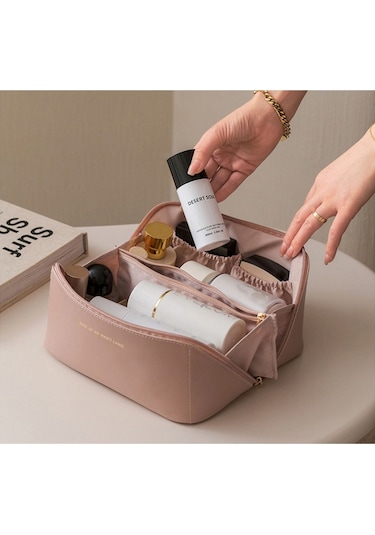 None Taşınabilir Seyahat Makyaj Çantası
