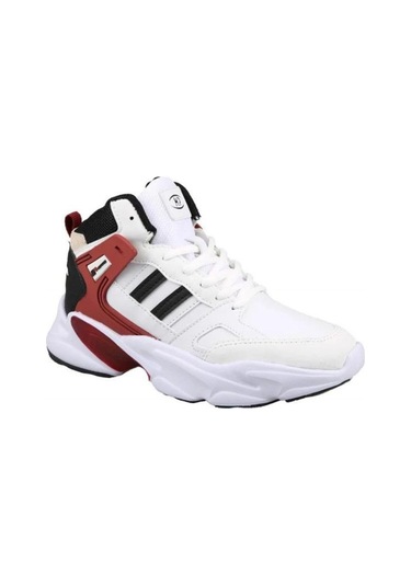 M.p. 232-1014 Mr Erkek Beyaz-bordo Cilt Basketbol Ayakkabı-beyaz Beyaz
