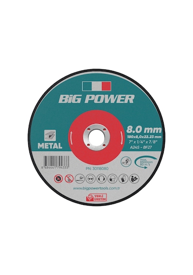 Big Power 180x8 Mm Taşlama Taşı 5 Adet