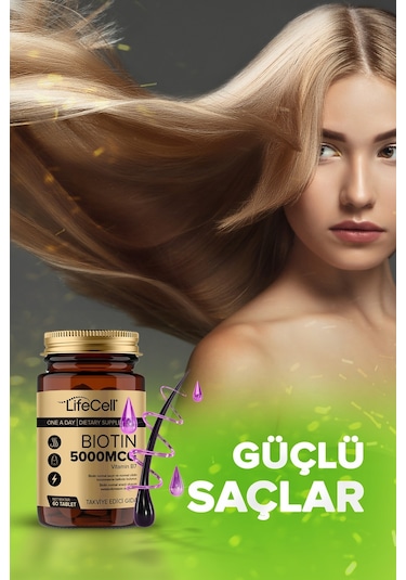 Lifecell Biotin 5000 Mcg 60 Tablet