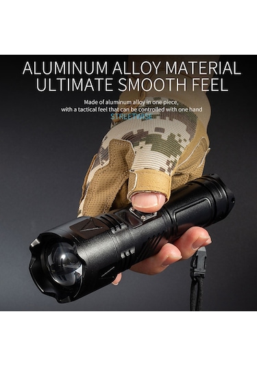 Cbtx A03 Dış Mekan Su Geçirmez El Feneri 30w Taşınabilir Lcd Ekranlı El Feneri Kayışlı