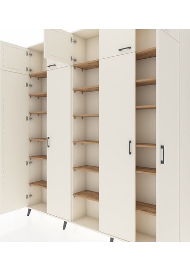 Arges Dolap 18 Raflı 9 Kapaklı 220x30x243 Aytaşı-aytaşı/çam Aytası/atlas Çam