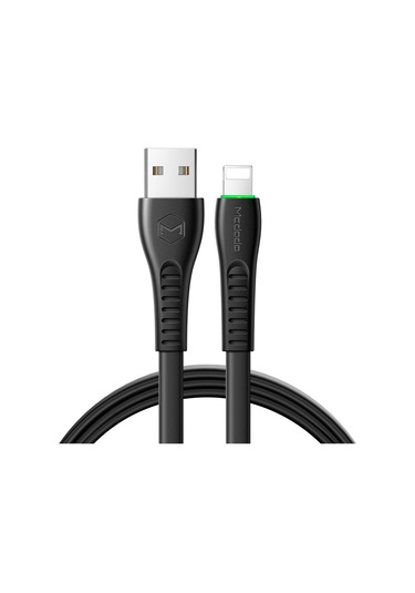 Mcdodo Ca-6363 Uçan Balık Serisi 8 Pin - Usb Led Kablosu, Uzunluk: 1.8m Siyah