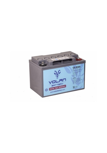12 Volt 80 Amper Marin Jel Akü 3 Yıl Garantili - Volan Akü / 325019267