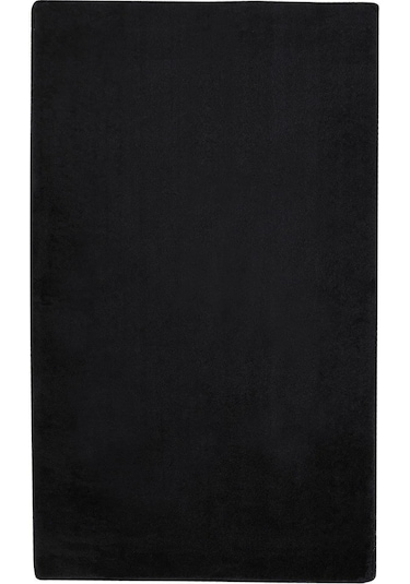 Raschel Carpet Siyah Lüks Raschel Kaymaz Taban Peluş Halı Yolluk Siyah