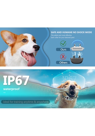 Geeksen Köpek Eğitim Cihazı Köpekler İçin Havlama Tasması Renkli Ekran Akıllı