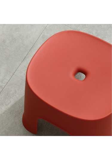 Sones Ev Banyo Sıra Tabureleri Plastik Tabureler Kalınlaştırılmış Alçak Tabureler Kare Tabureler Küçük Banklar, Renk: Süt Beyazı Yetişkin