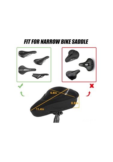 Lemestar Yarı Silikon Yarı Spreyli Bisiklet Jant Kılıfı - Yumuşak Oturma Deneyimi İçin Bisiklet Egzersizi Esyası Siyah