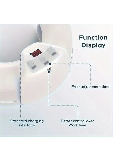 Willowhaven Beyaz Usb Manikür Lambası Dijital Ekran 3 Ayarlı Ergonomik Tasarım Zamanlayıcı Pilsiz Kokusuz El Ayak Bakımı Hediye