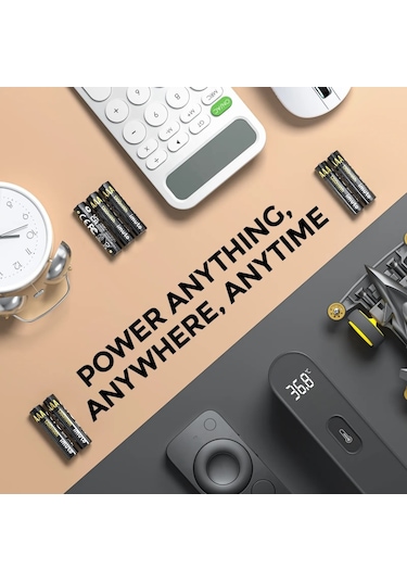 Imuto 1300mwh Aaa Şarj Edilebilir Lityum Pil 4 Lü Paket