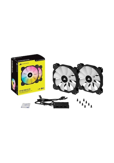 Corsaır Co-9050111-ww İcue Sp140 Elıte Rgb 140mm Fan 2 Li Paket-lightning Node Core Kontrolcü