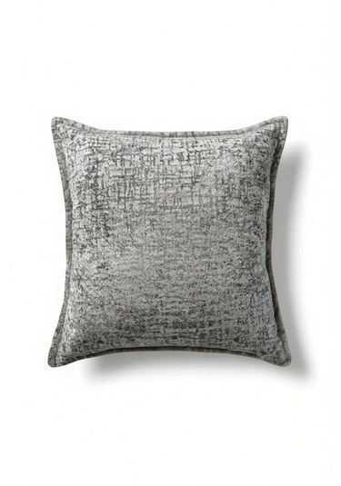 Kırlent İthal Kadife Kumaş 3'lü Set - Yumuşak Dokulu Dekoratif Özel Tasarım Kırlent Kılıfı Açık Gri