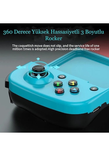 Bluetooth iOS Android Uyumlu Gamepad Joyistik Teleskopik Oyun